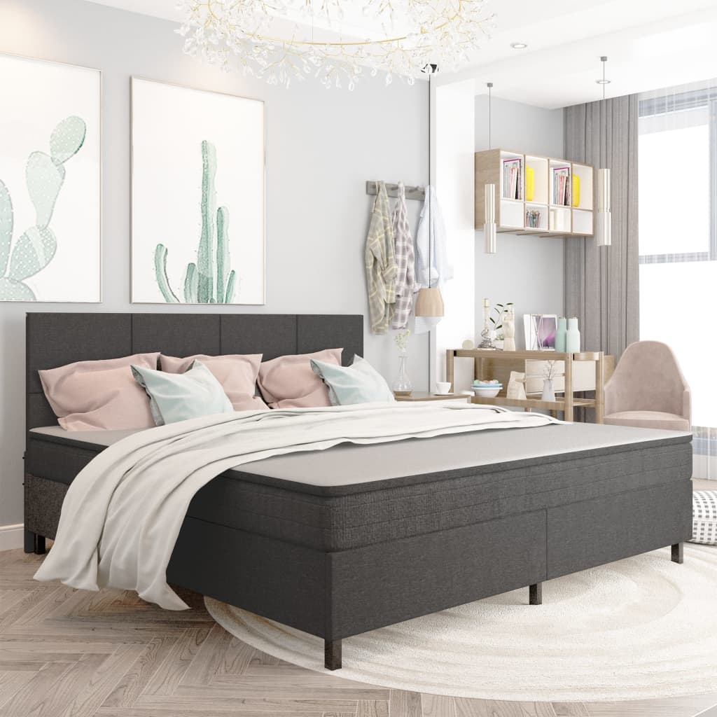 Boxspring Stof Donkergrijs