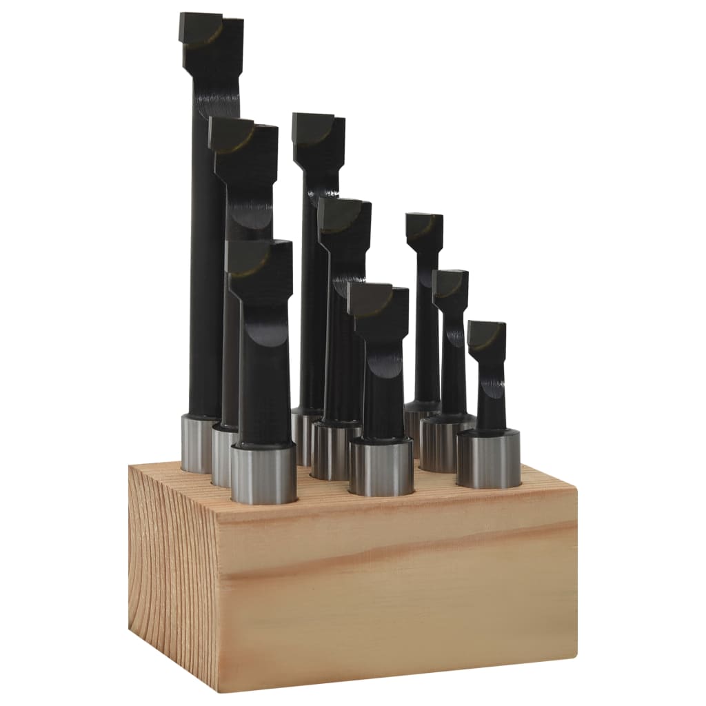 Boorfrezen 9 St Met Houtbasis 12 Mm