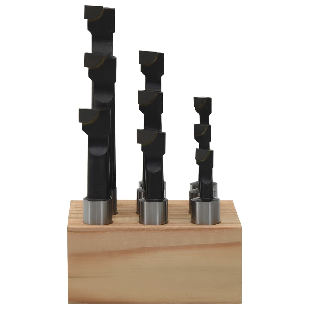 Boorfrezen 9 St Met Houtbasis 12 Mm