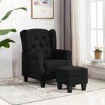 Fauteuil Met Voetenbankje Stof