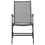 Klapstoelen Mesh 4 St Staal Antraciet