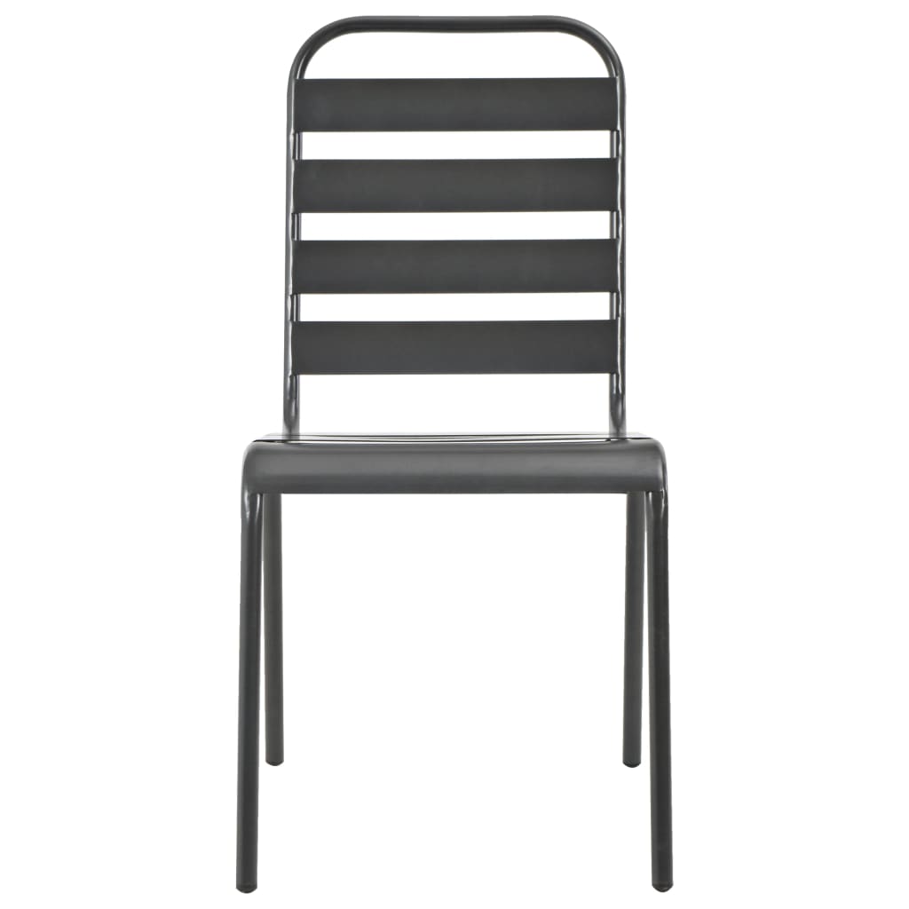 Tuinstoelen 4 St Gelat Ontwerp Staal Donkergrijs