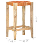 Barkrukken Echt Leer