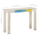 Wandtafel 115X35X77 Cm Ruw Mangohout Wit