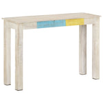Wandtafel 115X35X77 Cm Ruw Mangohout Wit