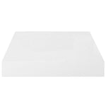 Wandschap Zwevend 23X23,5X3,8 Cm Mdf Hoogglans Wit