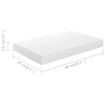 Wandschap Zwevend 40X23X3,8 Cm Mdf Hoogglans Wit