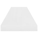 Wandschappen Zwevend 90X23,5X3,8 Cm Mdf Hoogglans Wit