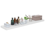 Wandschappen Zwevend 120X23,5X3,8 Cm Mdf Hoogglans Wit