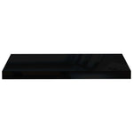 Wandschappen Zwevend 60X23,5X3,8 Cm Mdf Hoogglans Zwart