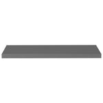 Wandschappen Zwevend 90X23,5X3,8 Cm Mdf Hoogglans Grijs
