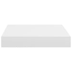 Wandschap Zwevend 23X23,5X3,8 Cm Mdf Wit