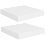 Wandschappen Zwevend 23X23,5X3,8 Cm Mdf Wit