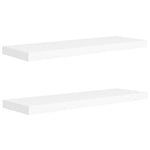 Wandschappen Zwevend 80X23,5X3,8 Cm Mdf Wit