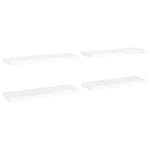 Wandschappen Zwevend 80X23,5X3,8 Cm Mdf Wit