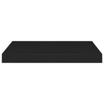 Wandschap Zwevend 50X23X3,8 Cm Mdf Zwart