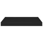 Wandschappen Zwevend 50X23X3,8 Cm Mdf Zwart