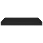 Wandschappen Zwevend 60X23,5X3,8 Cm Mdf Zwart