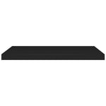 Wandschappen Zwevend 80X23,5X3,8 Cm Mdf Zwart