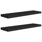 Wandschappen Zwevend 90X23,5X3,8 Cm Mdf Zwart
