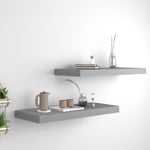 Wandschappen Zwevend 60X23,5X3,8 Cm Mdf Grijs