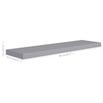 Wandschap Zwevend 90X23,5X3,8 Cm Mdf Grijs