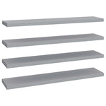 Wandschappen Zwevend 120X23,5X3,8 Cm Mdf Grijs