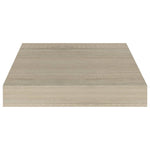 Wandschappen Zwevend 23X23,5X3,8 Cm Mdf Kleurig Eiken