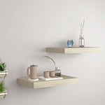 Wandschappen Zwevend 40X23X3,8 Cm Mdf Kleurig Eiken