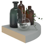 Hoekschap Zwevend 25X25X3,8 Cm Mdf Grijs