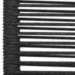 Tuinstoelen 4 St Katoenen Touw En Staal Zwart