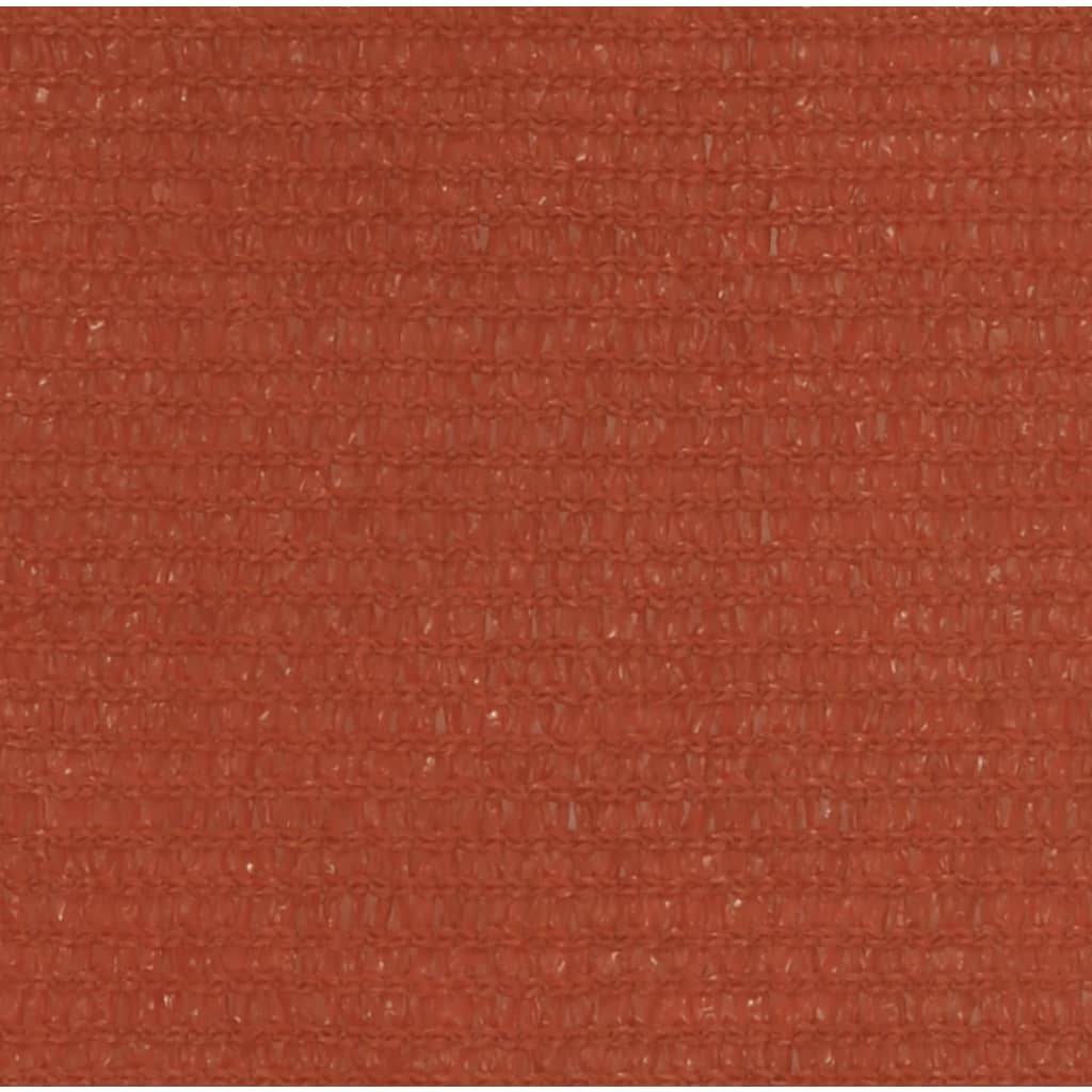 Zonnezeil 160 G/M² 3,5X3,5X4,9 M Hdpe Kleurig Terracotta