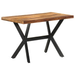 Eettafel Massief Hout Met Honingkleurige Afwerking