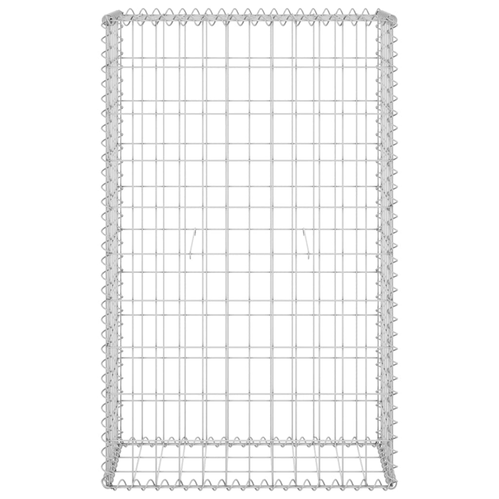 Schanskorfmuur Met Deksels Gegalvaniseerd Staal
