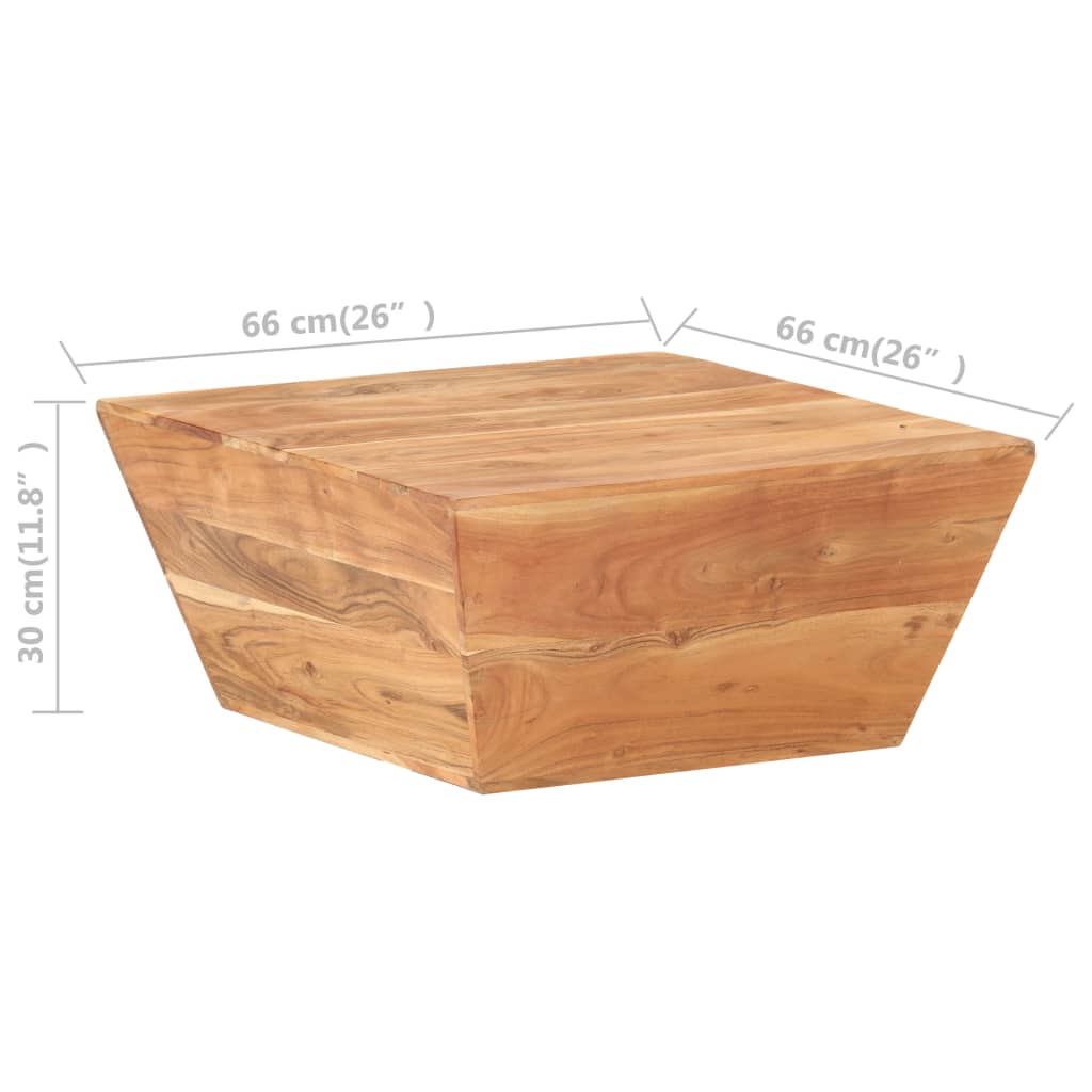 Salontafel V-Vormig 66X66X30 Cm