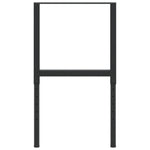 Werkbankframes Verstelbaar 55X(69-95,5) Cm Metaal Zwart
