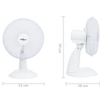Tafelventilator 3 Snelheden 40 W 30 Cm