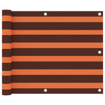 Balkonscherm Oxford Stof Oranje En Bruin