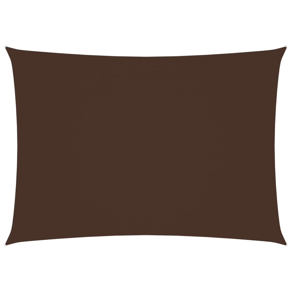 Zonnescherm Rechthoekig Oxford Stof Bruin