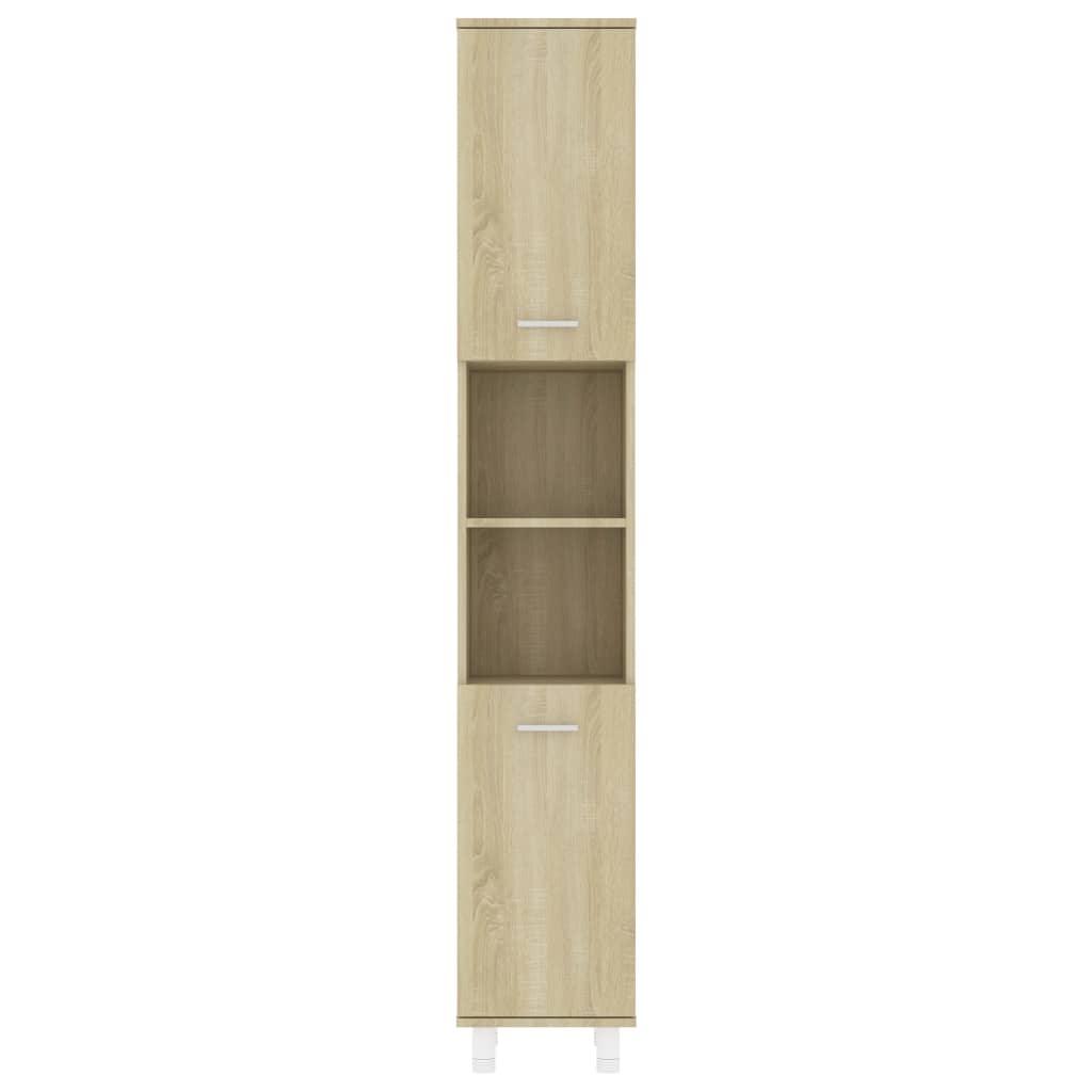 Badkamerkast 30X30X179 Cm Spaanplaat Sonoma Eikenkleurig