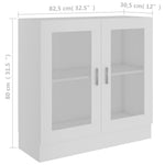 Vitrinekast 82,5X30,5X80 Cm Bewerkt Hout