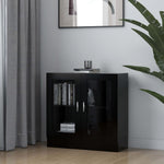Vitrinekast 82,5X30,5X80 Cm Bewerkt Hout