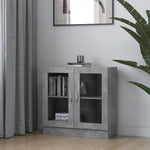Vitrinekast 82,5X30,5X80 Cm Bewerkt Hout