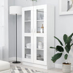 Vitrinekast 82,5X30,5X80 Cm Bewerkt Hout