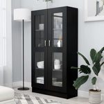 Vitrinekast 82,5X30,5X80 Cm Bewerkt Hout