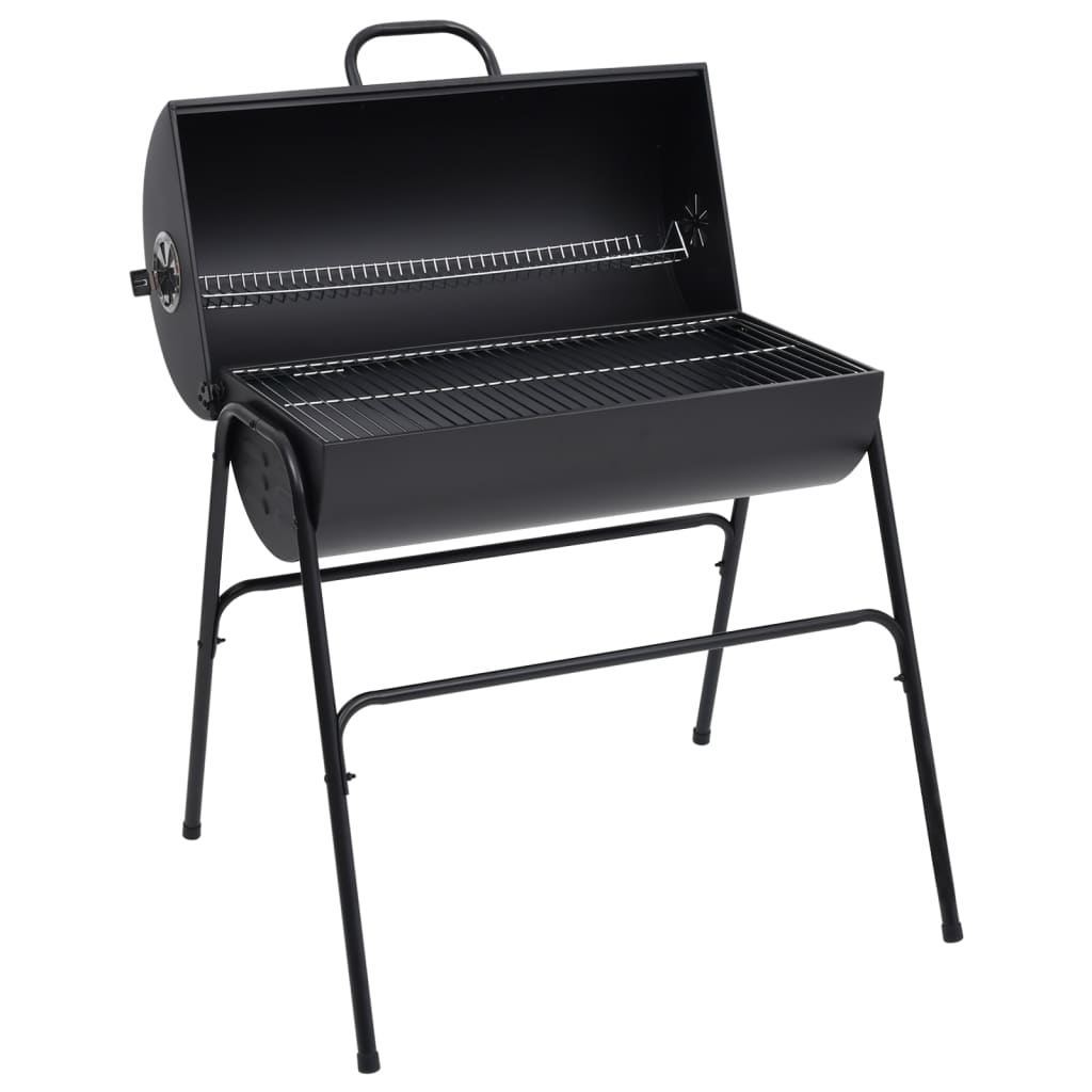 Barbecuevat Met 2 Kookroosters 80X95X90 Cm Staal Zwart