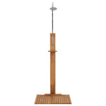 Buitendouche 75X75X210 Cm Massief Teakhout