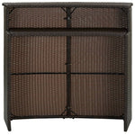 Tuinbartafel 20X55X0 Cm Poly Rattan