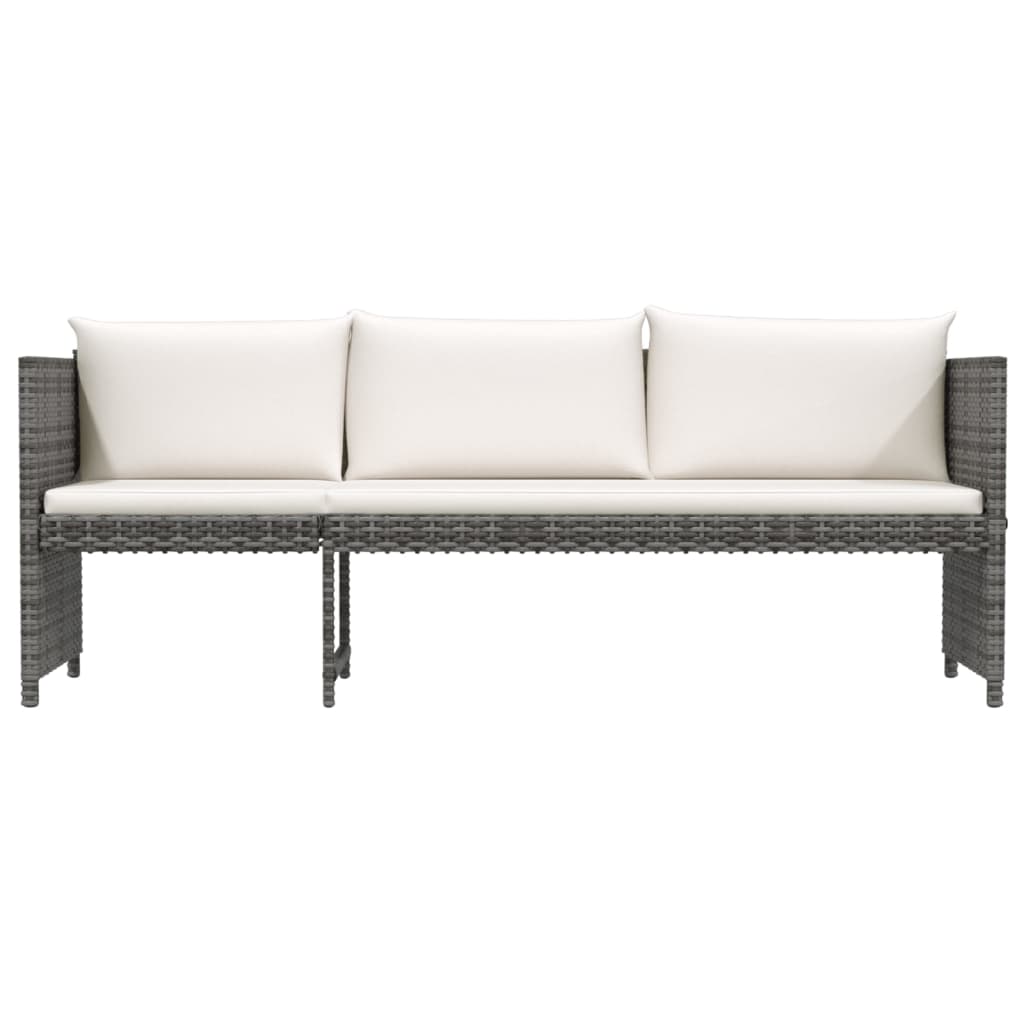 6-Delige Loungeset Met Kussens Poly Rattan