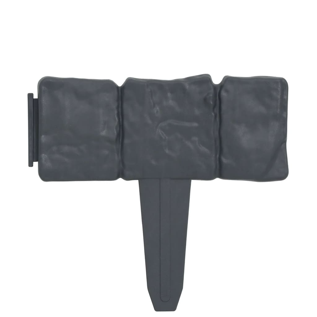 Gazonranden Steen-Look 10 M Kunststof